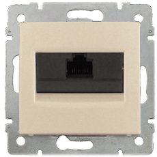 Розетка RJ45 Кат.5e UTP Legrand Valena (слоновая кость) на захватах Розетка RJ45 Кат.5e UTP Legrand Valena (слоновая кость) на захватах