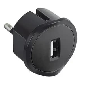 Зарядное устройство Legrand 220V, USB, 1,5A (черный)