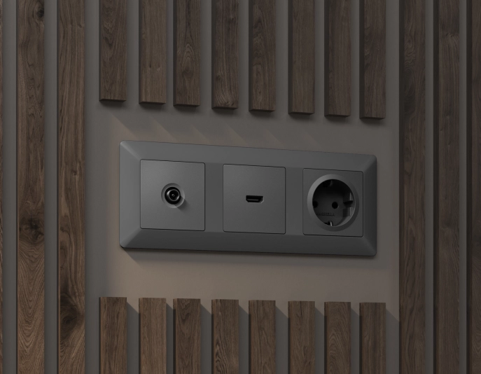 Розетки и выключатели Ambrella Alfa Line - #2