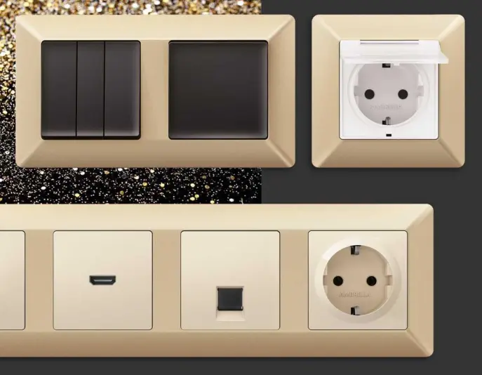 Розетки и выключатели Ambrella Alfa Line - #2