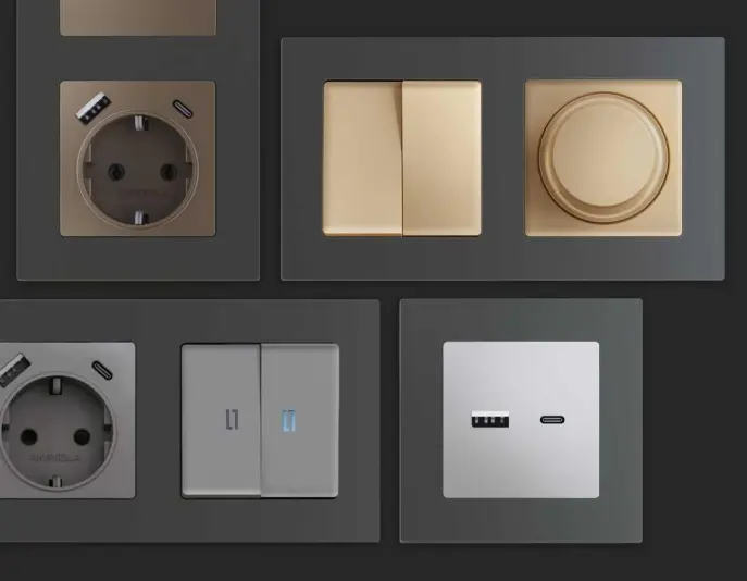 Розетки и выключатели Ambrella Alfa Techno - #2