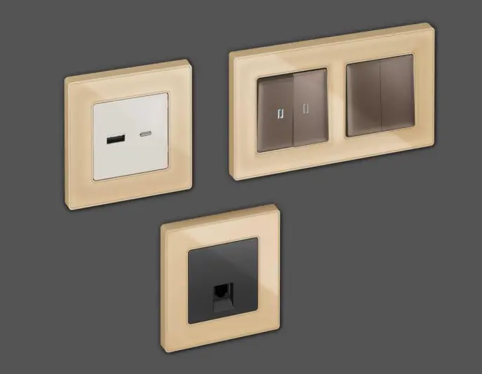 Розетки и выключатели Ambrella Alfa Arctic - #1