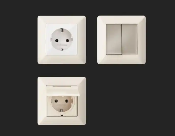 Розетки и выключатели Ambrella Alfa Line - #2