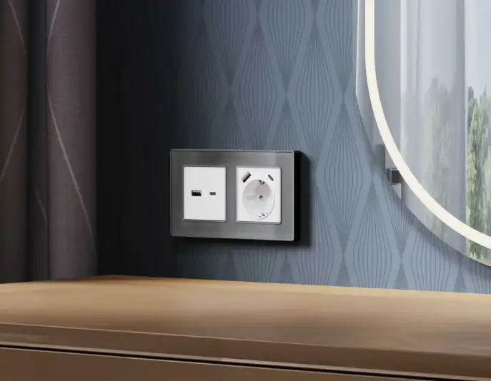 Розетки и выключатели Ambrella Alfa Arctic - #2