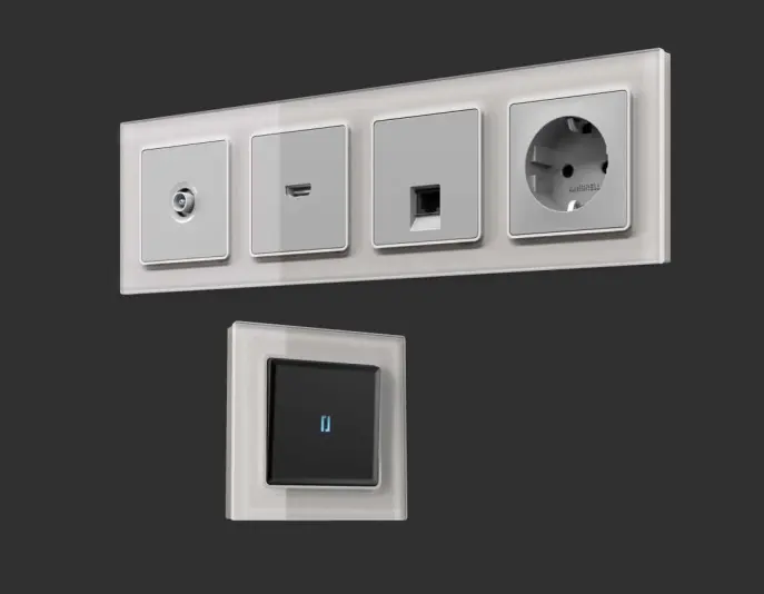 Розетки и выключатели Ambrella Alfa Platos - #1