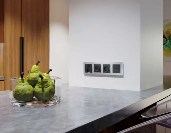 Розетки и выключатели Ambrella Alfa Platos - #1