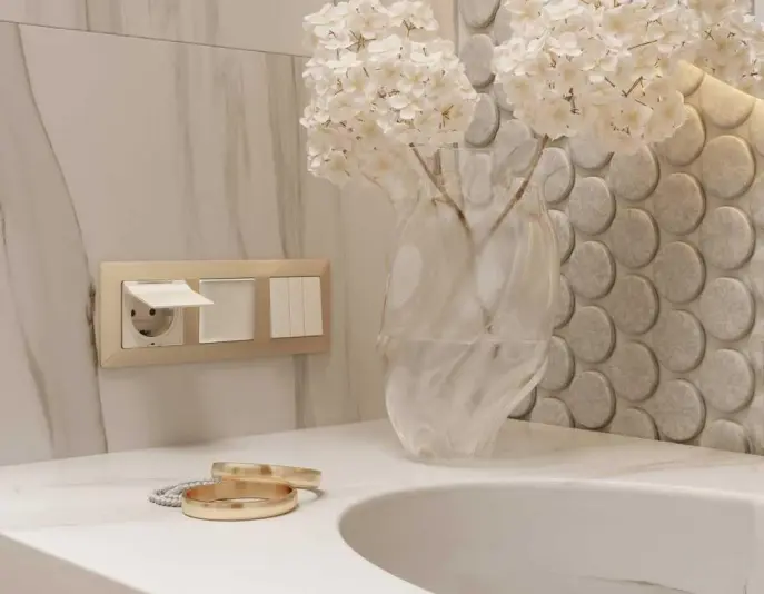 Розетки и выключатели Ambrella Alfa Line - #1