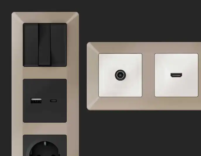 Розетки и выключатели Ambrella Alfa Line - #1