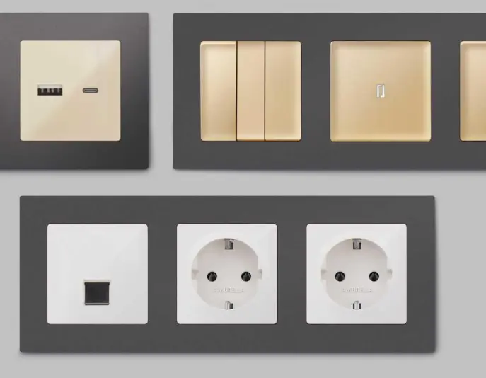 Розетки и выключатели Ambrella Alfa Techno - #1