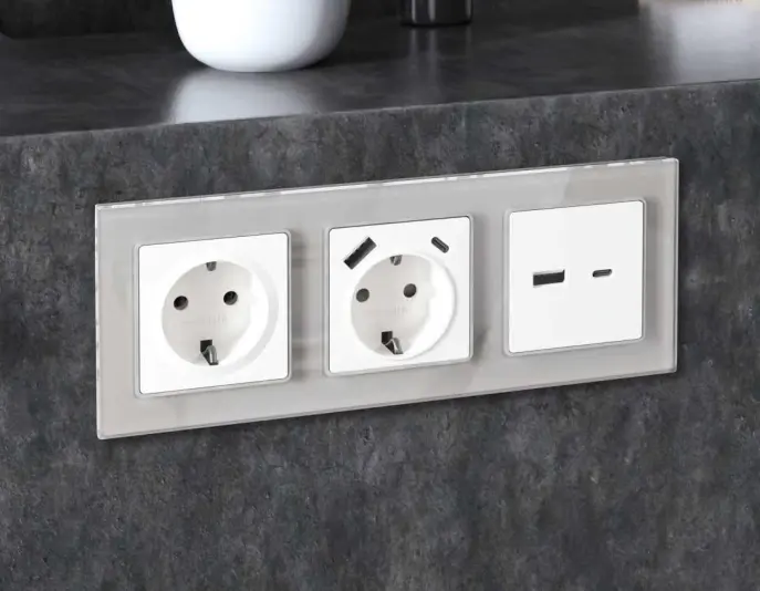 Розетки и выключатели Ambrella Alfa Platos - #2