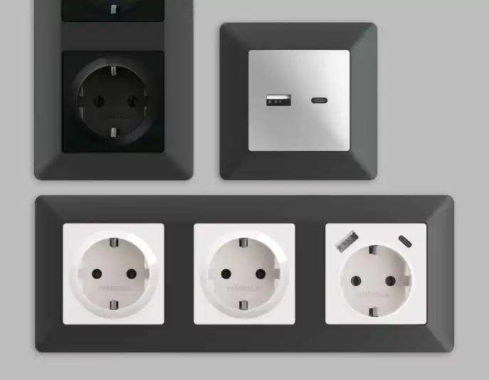 Розетки и выключатели Ambrella Alfa Line - #3