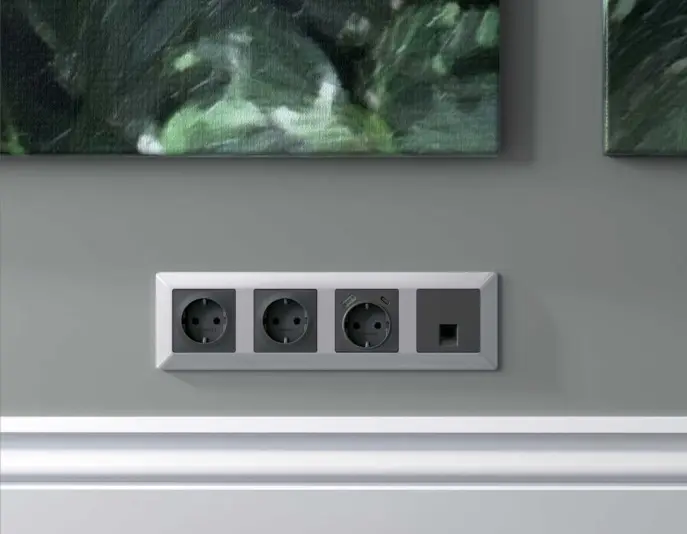 Розетки и выключатели Ambrella Alfa Line - #1