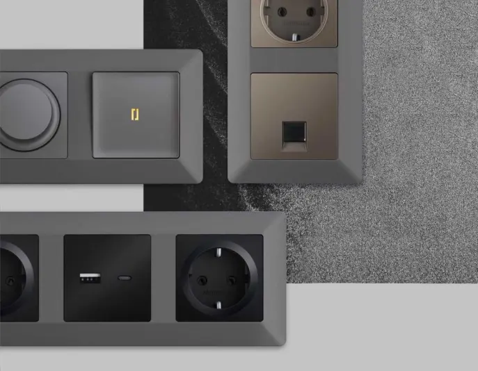 Розетки и выключатели Ambrella Alfa Line - #3