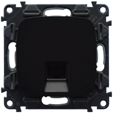 Розетка RJ45 Кат.6 UTP Valena Allure (антрацит) Розетка RJ45 Кат.6 UTP Valena Allure (антрацит)
