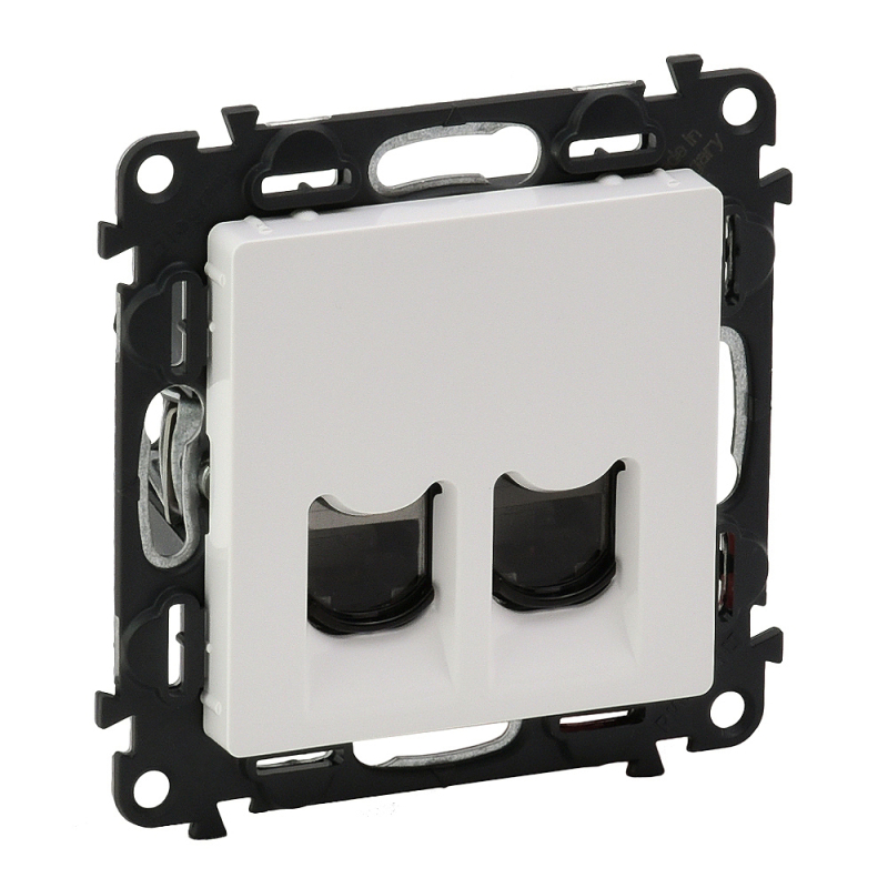 Розетка RJ11+RJ45 Кат.6 UTP Legrand Valena Life (белый) Розетка RJ11+RJ45 Кат.6 UTP Legrand Valena Life (белый)