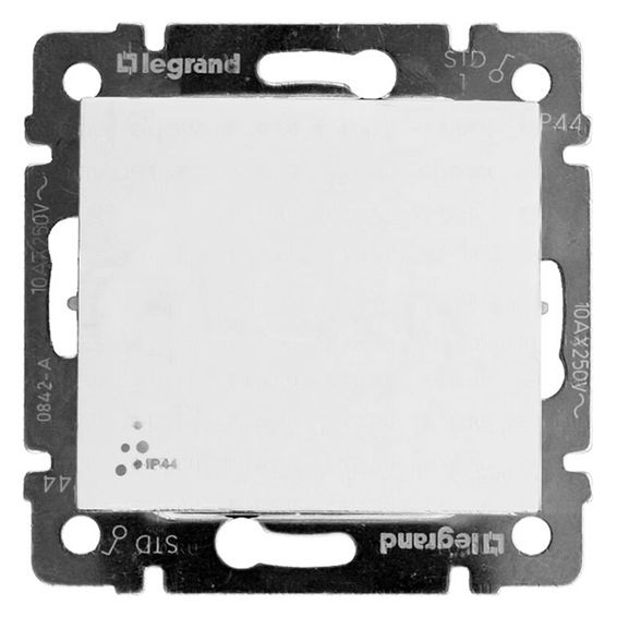 Влагозащищенный одноклавишный переключатель Legrand Valena IP44 (Белый) Влагозащищенный одноклавишный переключатель Legrand Valena IP44 (Белый)